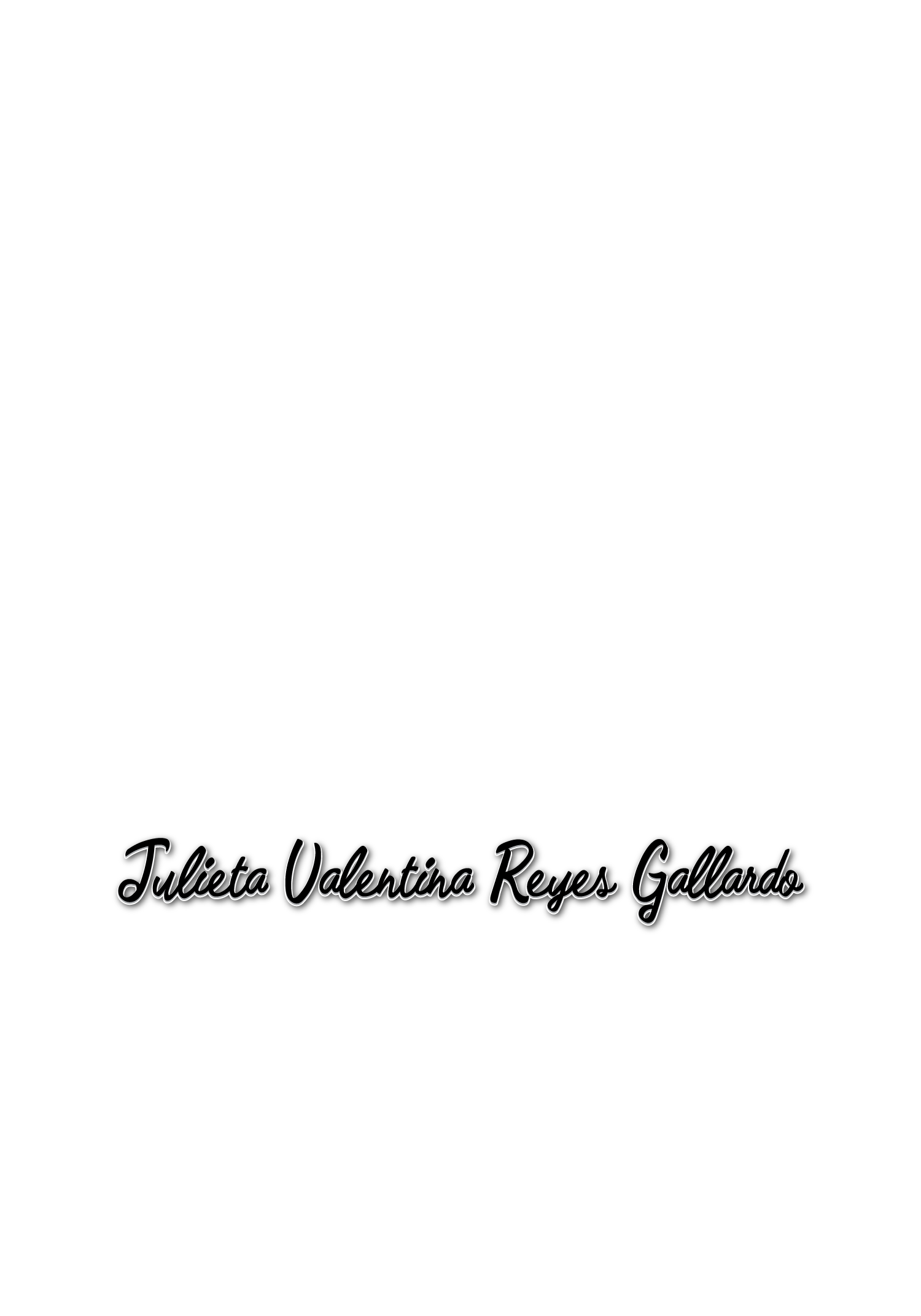Julieta Valentina Reyes Gallardo