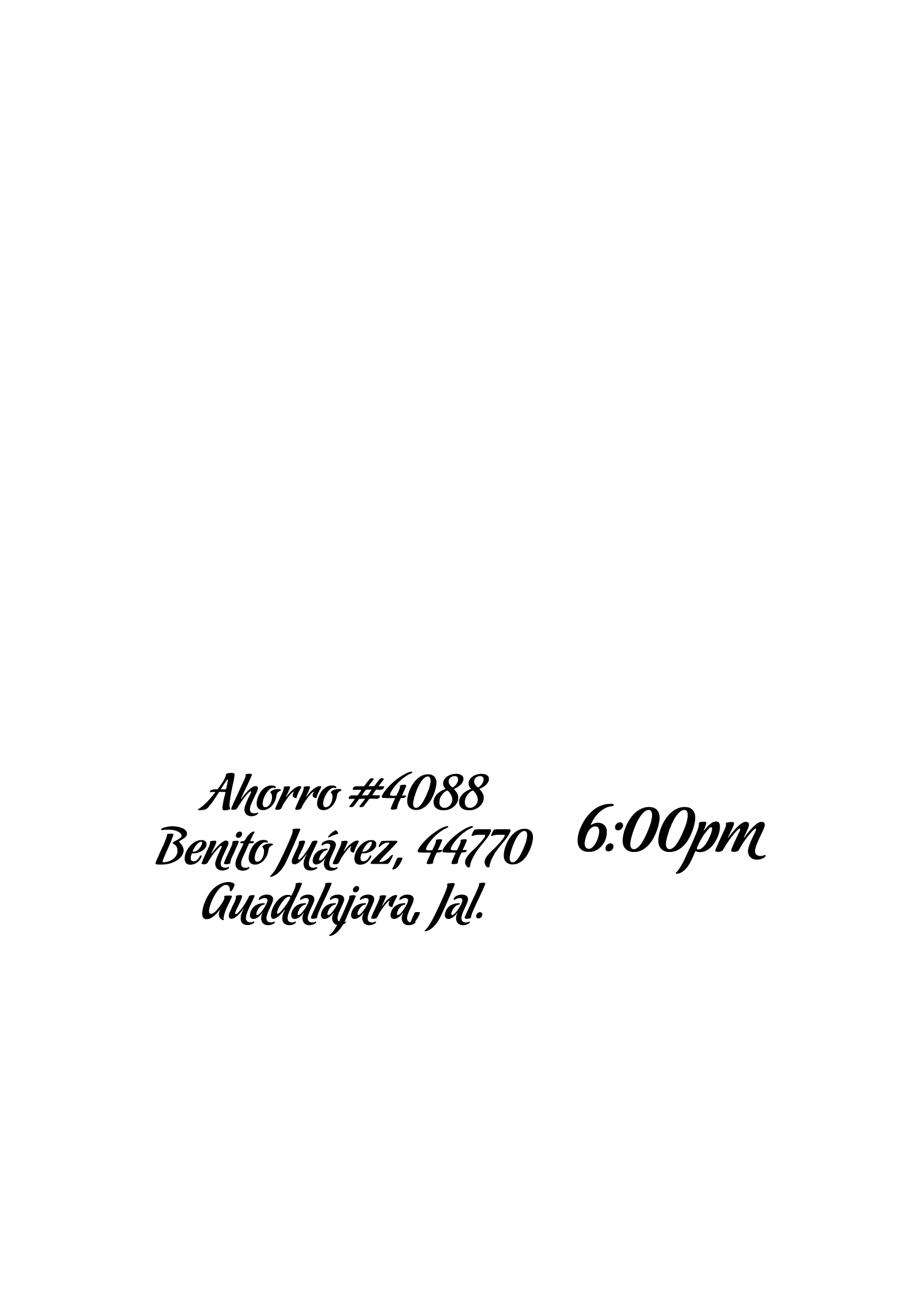 Dirección y hora